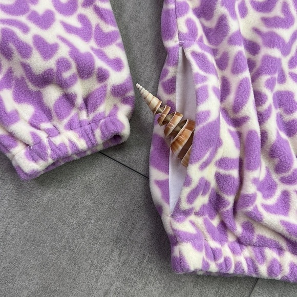 🔆 O'Neill🔆 Womens Sierra Fleece Top jacket cozy warm zip cheetah - Picture 12 of 16